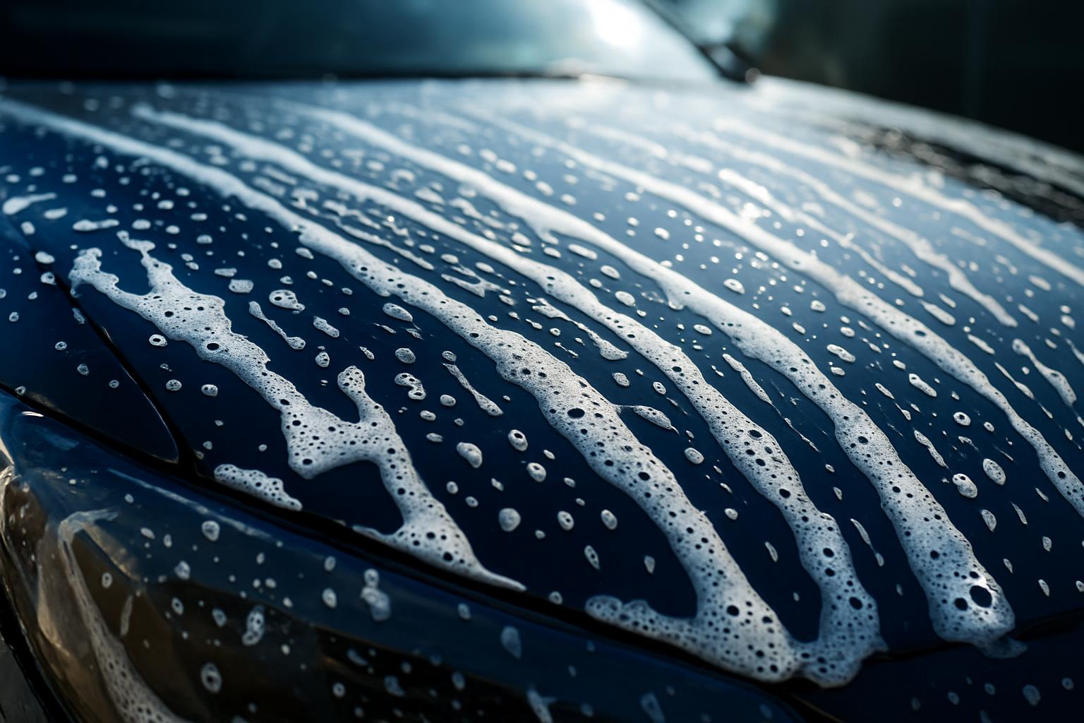 Removing salt stains from car paintwork